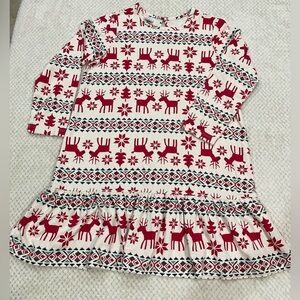 Hanna Andersson Holiday Flannel Nightgown in the 'Dear Deer' Girls Size 10